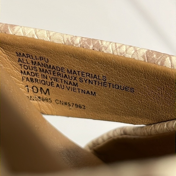 Susina Marli Strappy Espadrille Flatform Sandal Snakeskin Print Women's Size 10 - Picture 13 of 14